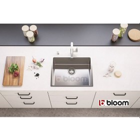 Resim Bloom Luca 1 Gözlü Paslanmaz Çelik Eviye 40 x 40 CM 