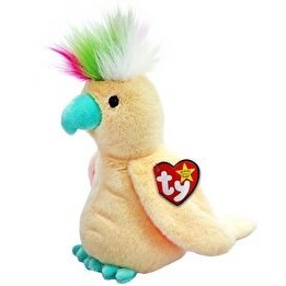 Resim TY Beanie Babies Krem Kakadu Pompom 20 Cm 