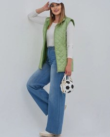 Resim Diar-tex Kadınlar İçin Dolgulu, Uzun Ve Büyük Beden Yelek 308520498 Yeşil 