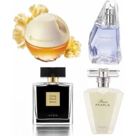 Resim Avon Rare Pearls 50 ml Kadın Edp+Perceive 50 ml Edp+Little Black Dress 50 ml Edp+Incandesence 50 ml Edp 4lü Kadın Set 