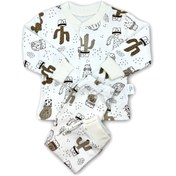 Resim Sema Baby Sleeper Cactus Bebek Pijama Takımı 0-3 Ay Ekru 8682476857207 