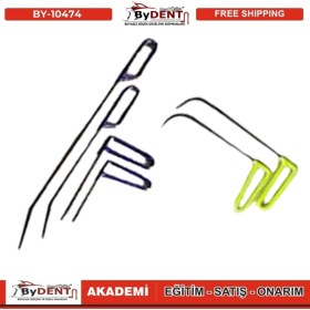 Resim Pdr Boyasız Göçük Düzeltme 7 Parça Sustalı Çubuk Seti 