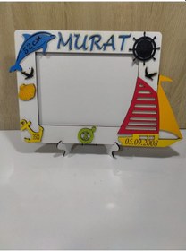 Resim Çerçeve Yeni Doğan Çocuk İçin Kişiye Özel Bilgiler 