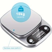 Resim 1 Adet 1g Hassasiyetli, 10kg Büyük Kapasiteli Elektronik Mutfak Terazisi | Tek Dokunuşla Sıfırlama, Birim Değiştirme, LCD Ekran, Otomatik Kapanma Özelliği, Pil ile Çalışır (AAA Dahil Değildir) 