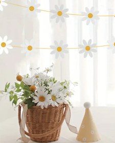 Resim Beyaz Dekoratif Parti Banner - Beyaz / Tek Ebat 