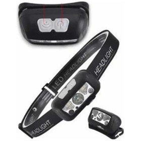 Resim Kamp Lambası Kafa Feneri Kafa Lambası Ayarlanabilir Sensörlü Şarjlı Çoklu Renk 