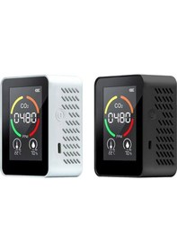 Resim Pazly Taşınabilir Co2 Ölçer - Hava Kalitesi Monitörü, Sıcaklık/nem Sensörlü, Şarj Edilebilir 