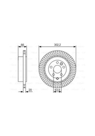Resim Bosch 0986479u44 Fren Diski Arka Freelander 2 L359 2.0 Sı4 Lr001019 