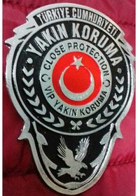 Resim Yakın Koruma Cüzdan Rozeti Satınal-sıvıle Satılmaz. Siyah 