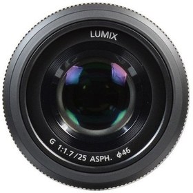 Resim Panasonic Lumix G H-H025 25 MM F/1.7 ASPH Lens (Panasonic Türkiye Garantili) Siyah 