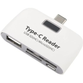 Resim Alfais 4941 Type C Usb 3.1 Kart Okuyucu Micro Usb Sd Card Reader Çevirici Hızlı Aktarım İçin 