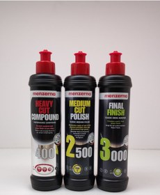 Resim Menzerna Detail Market Menzerna 400 2500 3000 Pasta ve Hare Giderici Set 250 ml 