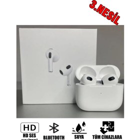 Resim Genos Infinix Hot 40 Pro Uyumlu 3.nesil Bluetooth Kablosuz Kulaklık Premium Beyaz (SN181673) 