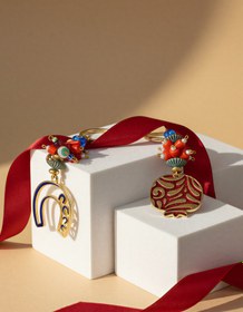 Resim EFSUN NAVY HORSESHOE KEYCHAIN / BAG CHARM 