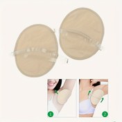 Resim 1 Çift Koltuk Altı Teri Emici Pedler - Geçirmez, Polyester Kumaş, Spor, Yürüyüş ve Açık Hava Aktiviteleri İçin İdeal, Teri Önleyici Etki, Spor Koltuk Altı Koruma|Şeffaf Tasarım|Polyester Kumaş 
