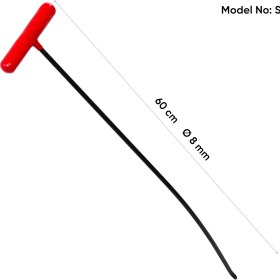 Resim 60 cm 8 mm Çap Makas Çubuğu - Kobra Uçlu Boyasız Göçük Düzeltme Çubuğu - S4-07, Pdr Çubuk 