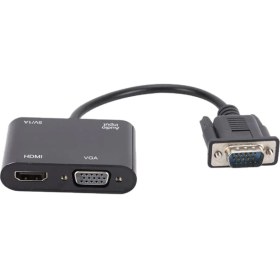 Resim Dolity VGA HDMI Dönüştürücü Adaptörü VGA Kaynak Çıkışı Tv / Monitör Bilgisayar Dizüstü Bilgisayar Masaüstü Monitör (Yurt Dışından) 