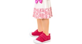 Resim Kiko Kids Daffy Cırtlı Kız Bebek Panduf Ayakkabı Fuşya Renkli Tekstil Materyal ile Konforlu 