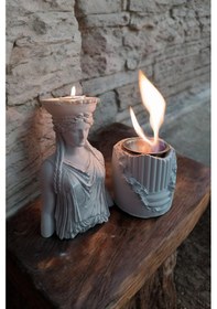 Resim Dekoratif Karyadit Kızı Ve Ateş Çukuru Seti Hediyeli Bacasız Gri 