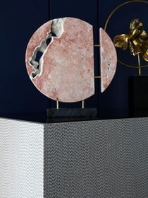 Resim Traverten Antik Obje Pembe 