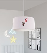 Resim BAMBAŞKA MODA BEBEK VE ÇOCUK ODASI Kedi ve Kalp Desenli Avize 