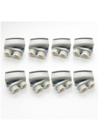 Resim Ayrıntıshop Sanica Markalı Duşakabin Tekerleği Seti 8 Li Gri 