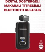 Resim Eldenör Fineblue F580 Bluetooth Kulaklık – Klipsli, Dijital Göstergeli, Su Geçirmez, 12 Saat Pil Ömürlü 