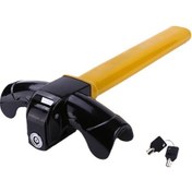 Resim Hırsızlığa Karşı Araba Direksiyon Kilidi 2 Anahtarlı Dairesel Kilit Çekirdekleri Kamyon Suv Araba İçin Araba Güvenlik Kilidi 