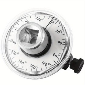 Resim Profesyonel 1/2" Tork Açı Ölçer - Sağlam Alüminyum Alaşım Yapı, Net Kadran ve Uzun Saplı | Otomotiv & Mekanik Atölyeler için Hassas Ölçüm (0-360°), Araç Bakımı, Dayanıklı Tasarım, Yüksek Hassasiyetli Enstrüman, DIY Tutkunları İçin Tutma Çubuğu Dahil 