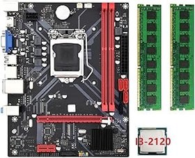 Resim SHABD Masaüstü Anakart B85M VHL İşlemci I3-2120 2X DDR3 1600 MHz 8G RAM LGA 1155 USB 3.0 3.0 Bilgisayar Anakart 