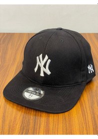 Resim Hamze Ny Yankees New York Nakış Hip Hop Snapback Rapper Şapka Cap Siyah - Beyaz 