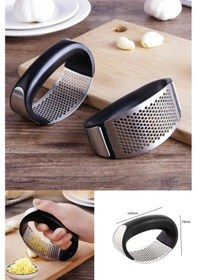 Resim Paslanmaz Çelik Pratik Sarımsak Ezecak Metal 