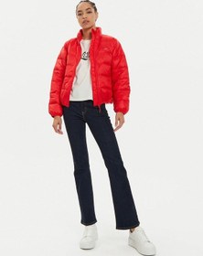 Resim Levi's Oversize Kısa Şişme Kadın Mont - Günlük Minimalist Kırmızı 