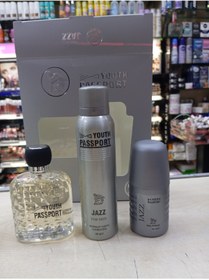Resim Youth Passport Jazz Edp men 100 ml +deodorant +roll on parfüm seti 