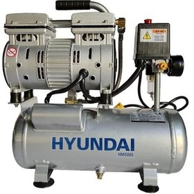 Resim Hyundai HM506S 550 W 8 Bar 6 LT Hava Kompresörü Gri 