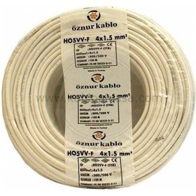 Resim Öznur H05VV-F 4x1,5 mm NYMHY TTR Enerji Kablosu 100 Metre 