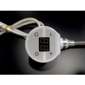 Resim Sern 400w Beyaz Renk Yuvarlak Dijital Hp015 Model Havlupan Isıtıcı Rezistans 230v L:370mm 1/2'' Yarım Parmak 