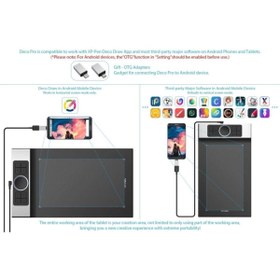 Resim XP-Pen Deco Pro S Small Grafik Çizim Tablet Ve Kalemi 13.8x7.8inç 