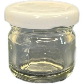 Resim 40ml Şeffaf Cam Konserve Kavanozu Beyaz Kapaklı, 24 Adet, Cam Kavanoz, Konserve Kavanozu, Reçel Kavanozu, Bal Kavanozu, Saklama Kavanozu 
