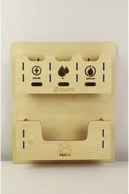 Resim kutuTR Apartman Ortak Fatura & Posta Kutusu Ahşap 