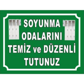 Resim Birim Matbaa Soyunma Odası Uyarı Levhası Soyunma Odası Tabela 
