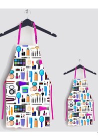 Resim Kuaför Anne Çocuk Leke Tutmaz Mutfak Önlüğü 