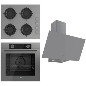 Resim Stati̇k CS Serisi Gri Ankastre Set (CS208 - XE61CPR - D079) 