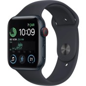Resim Apple Watch Se Gps 44MM Midnight Aluminium Case With Midnight Sport Band - Regular MNK03TU/A 