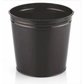 Resim Paslanmaz Metal Çöp Kovası 10 Lt Gri, Şık ve Dayanıklı Ev ve Ofis Kullanımı 