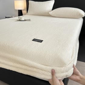 Resim 1 Adet Ağır Hizmet Tipi Termal Çarşaf - Kış Sıcaklığı, Yumuşak Süt Benzeri Doku, Makinede Yıkanabilir, Ev, Otel, Yurt için Zarif Minimalist Tasarım - Standart Yataklara Uyar (30-34cm Yükseklik) - Yastık Kılıfı Gerekmez, Otel Yatağı, Sade Estetik 