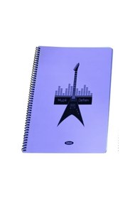 Resim Tokaç A4 Müzik Defteri Spiralli Pp Kapak 40 Yp-mor Elektronik Gitar 