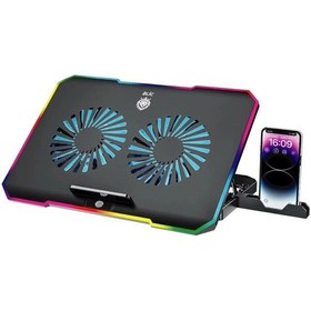 Resim Miaxtreme Çift Fanlı 9-17'' Uyumlu Rgb Gaming Laptop Soğutucu Cooling Pad Ayarlanabilir Notebook Altlığı 