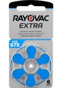 Resim Rayovac Extra Advanced 675 Numara İşitme Cihazı Pili 6'lı 