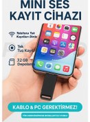 Resim Mini Ses Kayıt Cihazı Tak Çalıştır Kablo & Pc Gerektirmez 